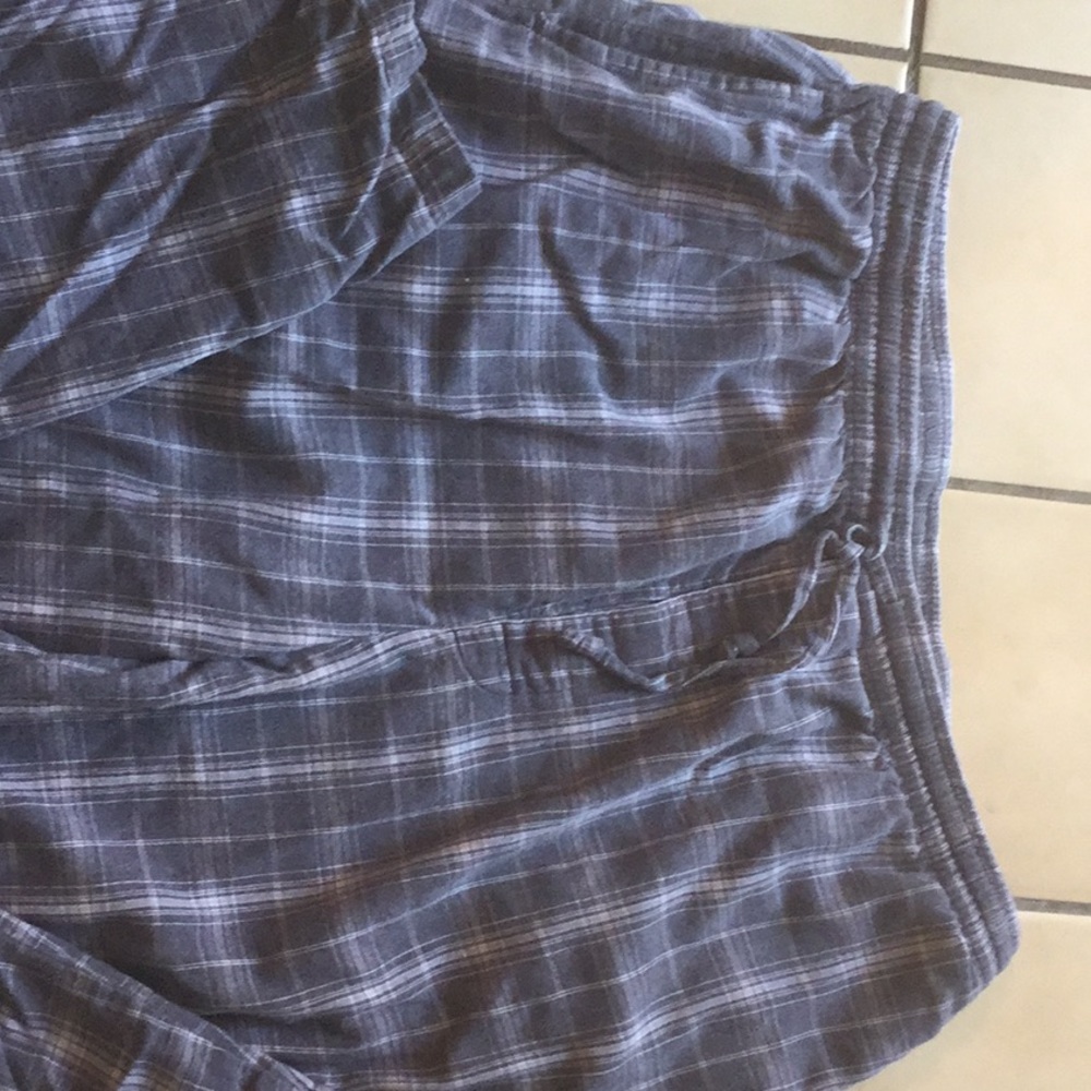 Nautical striped light blue sleepwear pants -XL - Picture 2 of 7